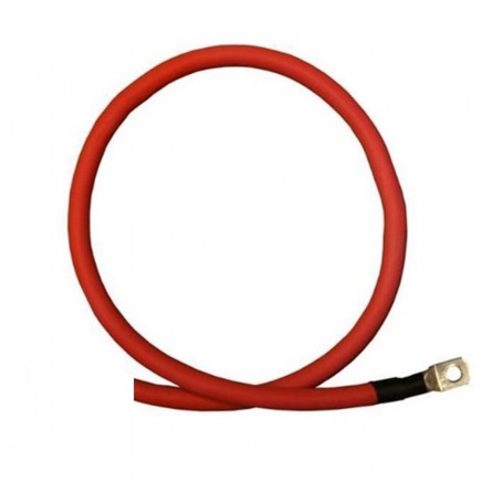 DG RUBBER HOLLAND - Batteriekabel rot 16mm² - 2 Meter - 1x M8 Öse und loses Ende (für MPPT Ladegeräte) - Batteriekabel - DG00...