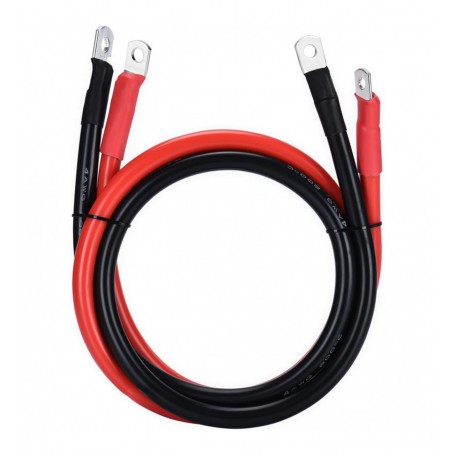 DG RUBBER HOLLAND, Battery cable set red/black 35mm² - 1 meter - 2x M8 eye, Battery Cables, DG002-35-1M-M8-SET