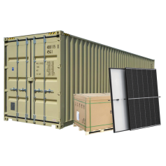 CONTAINER ONLY - Trina Solar 495W Vertex S+ Dual Glass N Type i-TOPCon Solar Module - Black Frame/White Backsheet