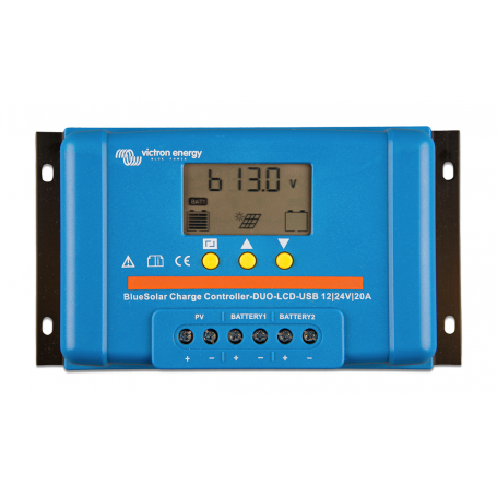 Victron energy, Victron BlueSolar PWM DUO-LCD & USB Charge Controller 12/24V-20A, Solar controller, SL770