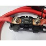 OEM - Cavo batteria rosso 35mm² - 2 metri - 2x M8 occhiello con Mega Fuse 80A - Cavi della batteria - DG002-35-2M-RE-M8-80A