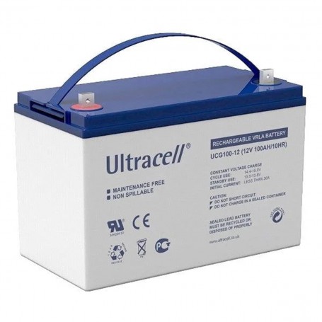 Ultracell, Ultracell UCG 12V 100Ah DCGA Batteria al gel a ciclo profondo, Piombo-acido (AGM e Gel) Batterie, BS1001