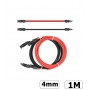 Oem - MC4 1-20 Meter 4mm Stecker-Buchse Kabel Rot/Schwarz - 2er Set - BOL SPECIAL - ET002-4-2X-MC4-SET-CB