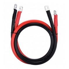 Juego de cables de batería rojo/negro 70mm² - 2 metros - 2 conectores M10
