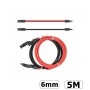 Oem, MC4 1-20 Meter mm Stecker-Buchse Kabel Rot/Schwarz - 2er Set, Solarkabel, ET002-6-2X-MC4-SET-CB