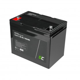 Green Cell - Batería Green Cell LiFePO4 12.8V 80Ah 1024Wh para paneles solares y autocaravanas - Batería LiFePO4 - GC119-CAV12