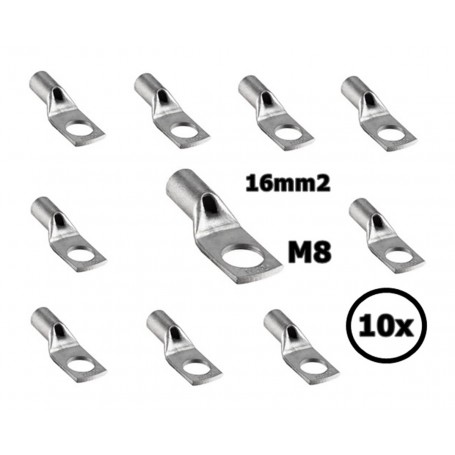 Sicame - Eland Cables 16 mm2 kabelschoen M8 - Enkel (10x set) - Accu Kabels - DE16-08