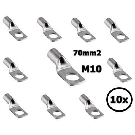 Sicame - 70 mm2 Kabelschuh M10 - Einzeln (10x set) - Batteriekabel - DE70-10