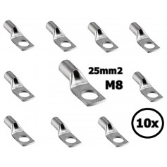Terminale per cavo da 25 mm2 M8 - Singolo (10x set)