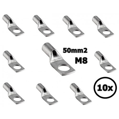 Sicame, 50 mm2 Cable Terminal Lug M8 - Single (10x set), Battery Cables, DE50-08