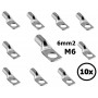 Sicame, 6 mm2 Kabelschuh M6 - Einzeln (10x set), Batteriekabel, DE6-06