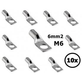 Sicame, 6 mm2 Cable Terminal Lug M6 - Single (10x set), Battery Cables, DE6-06