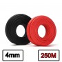 Elettro Brescia - Cavo del pannello solare da 4 mm2 (12 AWG 1Kw) - rosso o nero - 250 metri - Cavi Solari - SE473-CB