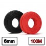 Athilex, Fil de panneau solaire de 6mm2 - Rouge ou noir - 100 mètres, Câbles Solaires, SE488-CB