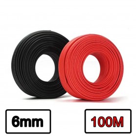 Athilex, 6mm2 Solar Wire - Red or Black - 100 Meter, Solar Cables, SE488-CB