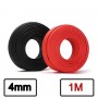 Elettro Brescia - 4mm2 (12AWG) Zonnepaneel Draad - Rood of Zwart - 1 Meter - Solar Kabels - AL250-SOLAR-CB