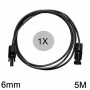 Athilex - 6mm MC4 Verlängerungskabel schwarz 1-20 Meter - Solarkabel - 6MM-BL-CB