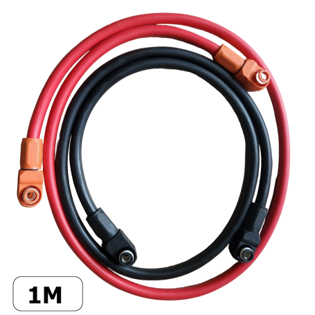 OEM - 5,7 mm SurLok® Amphenol 25 mm² set cavi batteria rosso/nero - Cavi della batteria - AM-SET