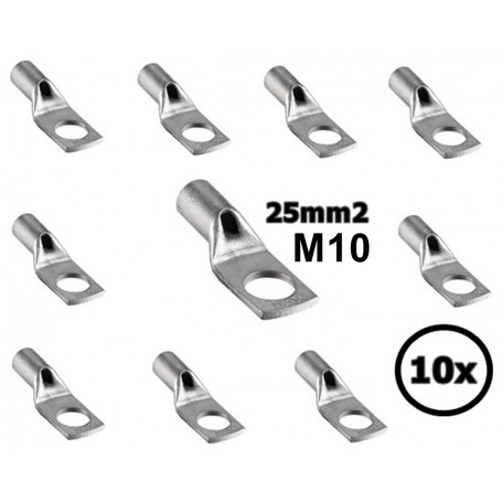 Sicame - Terminale per cavo da 25 mm2 M10 - Singolo (10x set) - Cavi della batteria - DE25-10