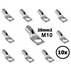 Sicame, 25 mm2 Kabelschuh M10 - Einzeln (10x set), Batteriekabel, DE25-10