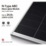 Aiko, Aiko Stellar 1N+ 645W N-Type ABC, Dual-Glass Module, Silver Frame - MC4- Connector, Solar panels, SE491