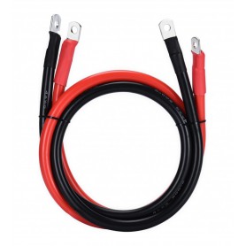 DG RUBBER HOLLAND, Set cavi batteria rosso/nero 70mm² - 1 metro - 2x occhiello M10, Cavi della batteria, DG002-70-1M-M10-SET