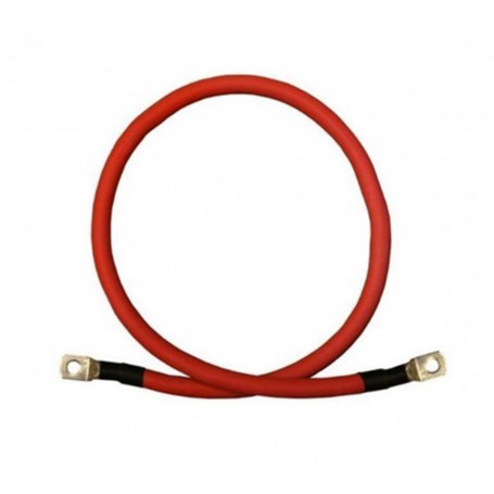 DG RUBBER HOLLAND, Cavo batteria rosso 35mm² - 2 metri - 1x occhiello M8 e 1x occhiello M10, Cavi della batteria, DG002-35-2M...