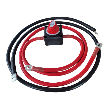 DG RUBBER HOLLAND, Battery cable SET 35mm² Red (M8 0.3M M10 M10 1.2M M8) Black (M8 1.5M M8), Battery Cables, DG003-35-1.5M-SW...