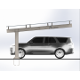 , Structure métallique pour abri de voiture, Matériel de montage solaire, CARPORT