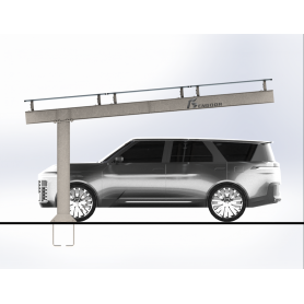 , Carport metal structure, Solar Mounting Material, CARPORT