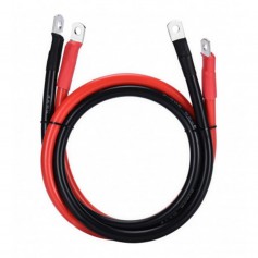Batteriekabelsatz rot/schwarz 10mm² - 3 Meter - M8 Öse