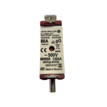 JEAN MÜLLER, NH Fuse-link 80A / 100A for KETO-00, Fusibili e binari, SE010-CB