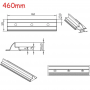 Oem, Montagezijde 460mm Zonnepaneel montagesteun 2x Set voor Caravan, Camper en Boten, Solar Montagemateriaal, AL1148-460MM