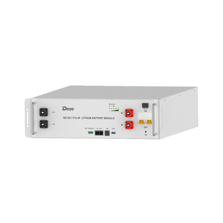 DEYE, Deye 5.12kWh 51.2V Low Voltage LiFePO4 battery module, LV, DEYE-SE-G5.1