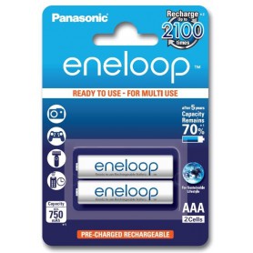 Eneloop, Panasonic Eneloop R3 AAA 800mAh Rechargeable Battery - (Duo Pack), Size AAA, BS285-CB