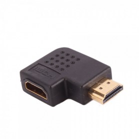 Oem - Haakse 90 graden bocht HDMI M naar F adapter WW81005255 - HDMI adapters - WW81005255