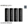 Eneloop, AA HR6 Panasonic Eneloop PRO 2550mAh 1.2V Rechargeable Battery, Size AA, NK060-CB