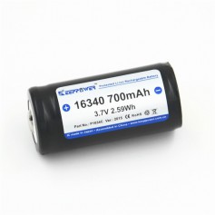 KeepPower - KeepPower 16340 700mAh 1.2A Rechargeable Battery - Other formats - NK074-CB