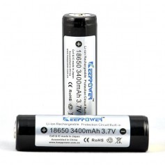 KeepPower, KeepPower 18650 Oplaadbare batterij 3400mAh, 18650 formaat, NK297-CB