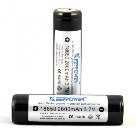 KeepPower - KeepPower 18650 2600mAh rechargeable battery - Size 18650 - NK217-CB