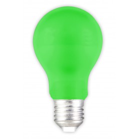 Calex - E27 1W Groen LED A60 Normaallamp 240V 12lm CA032 - E27 LED - CA032