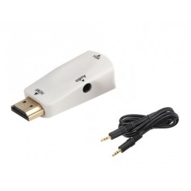 Oem - HDMI naar VGA + audio omvormer converter adapter - HDMI adapters - AL969-CB