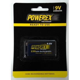 POWEREX, Powerex Precharged 9.6V 230mAh Rechargeable, Other formats, NK166-CB