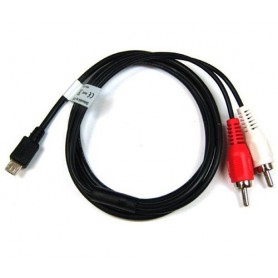 Oem - Muziekkabel compatibel met Micro USB - RCA - USB naar Audio kabels - ON076